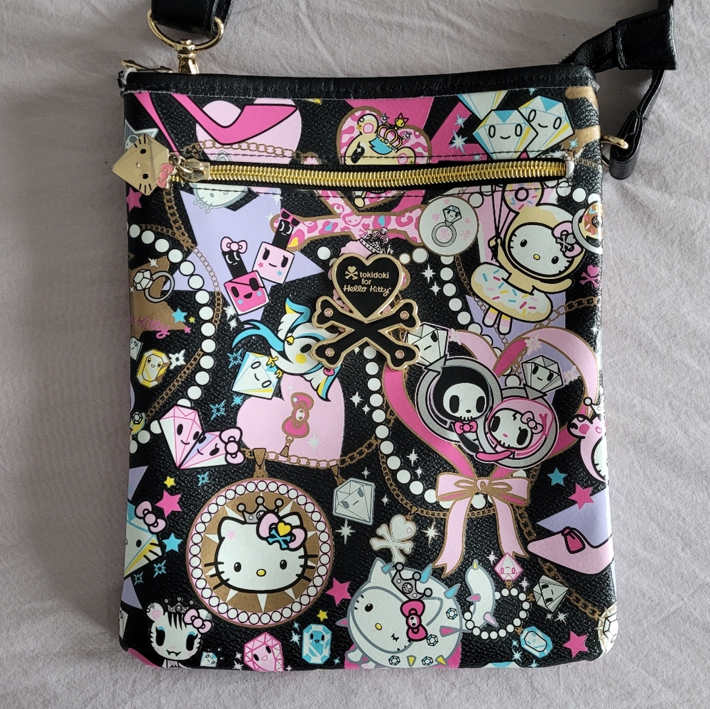 Tokidoki × Hello Kitty Black Diamonds Crossbody Pouch